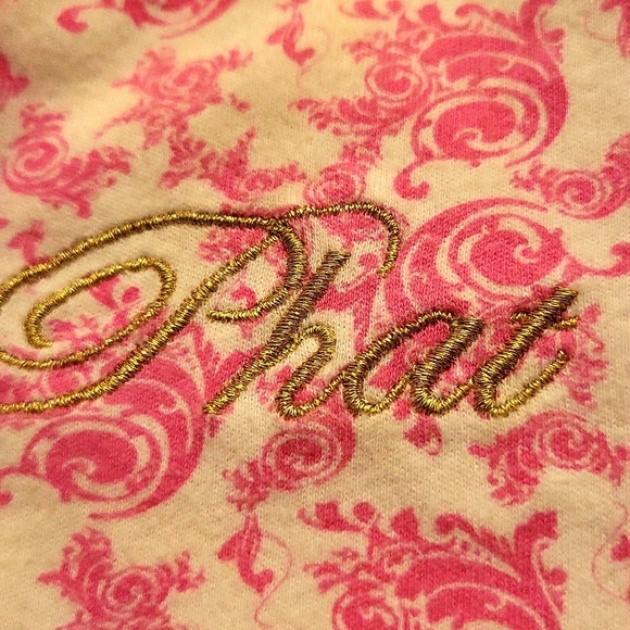 Baby Phat pink paisley print sleeper/footie - Picture 4 of 5